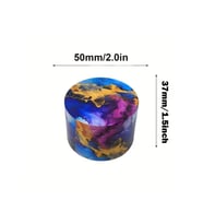 Çok Renkli 50 mm 4 Katlı Metal Grinder, Şık ve Yapışmaz Hazneli