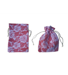 Kese dantel kaplamalı kırmızı 12*17cm p10-