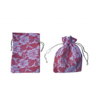 Kese dantel kaplamalı kırmızı 12*17cm p10-