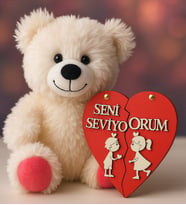 Auyıcık ve Ahşap kalpli kutu