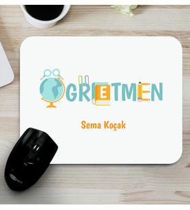 Kişiye Özel Öğretmenlere Hediye Mousepad