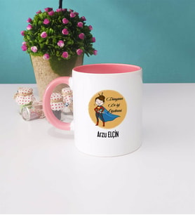 Öğretmenler Günü Hediyesi Kupa Bardak Pembe