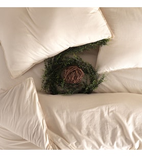 Macas Home Pure Love %100 Pamuklu İpliği Boyalı Yıkamalı Yastık Kılıfı 2*50*70
