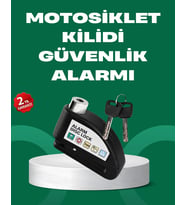 Motosiklet Scooter Bisiklet Tekerlek Disk Kilidi Alarmlı Güvenlik
