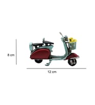 Dekoratif Metal Scooter Önü Sepetli