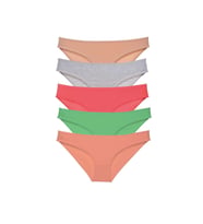 5 adet Eko Set Likralı Kadın Slip Külot Soft Renkler