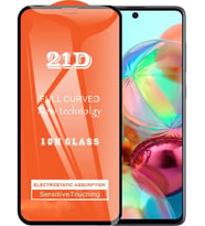 Samsung Uyumlu A71 Ekran Koruyucu 21D Tam Kaplayan Kavisli
