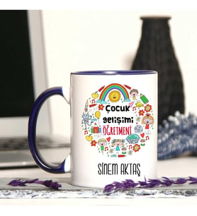 Çocuk Gelişimi Öğretmenine Özel Öğretmenler Günü Hediyesi Kişiye Özel Kupa Barda