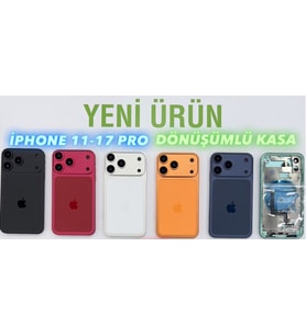 iPhone 11 - 17 PRO'ya Dönüşüm Kasa (TURUNCU)