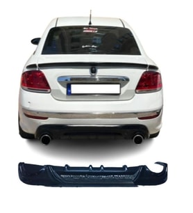 🚘 Fiat Linea Makyajlı Arka Tampon Difüzör (Plastik) – Dayanıklı ABS Malzeme, Sportif ve Agresif Tasarım, Kolay Montaj (Standart)