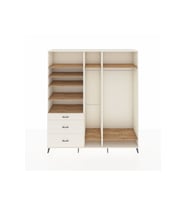 Hyperion Dolap 9 Raflı 3 Çekmeceli 3 Askılı 220x44x243 Aytaşı-Çam/Aytaşı