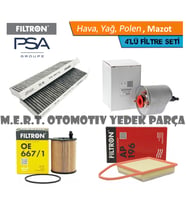 Peugeot 3008 1.6 E-Hdi Filtre Bakım Seti 2010-2015