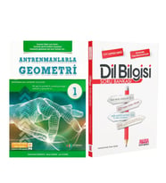 Antrenmanlarla Geometri 1 ve AKM Dil Bilgisi Soru Bankası Seti 2 Kitap