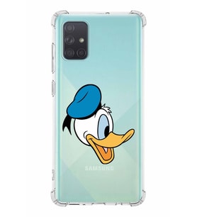 Samsung Galaxy A71  Köşe Korumalı Antişok Kapak Donald Duck Tasarımlı Şeffaf  Kılıf