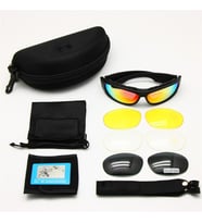 Daisy USA C6 Polarize Değişebilir 4 Lens Military Tactical Gözlük Seti