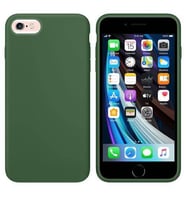 Apple iPhone 6S Plus İçi Kadife Silikon Kılıf Yeşil