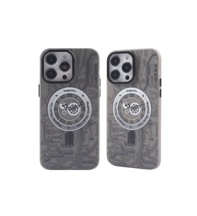 Iphone 14 Kılıf Apollo Magneticsafe Desenli Kapak - Apollo Siyah - 1