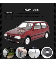 Fiat Uno Oto Araç Kapı Koruma Fitili 5metre Parlak Siyah Renk