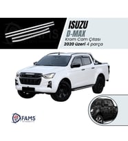 Isuzu D-Max Krom Cam Çıtası 4 Prç. 2020 Üzeri P.Çelik