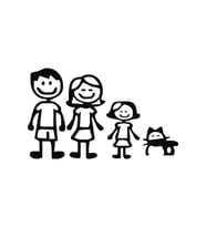 Aile Tasarım Oto Sticker 20 Cm