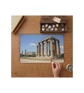Olimpos Zeus Tapınağı Tasarımı 240 parça Ahşap Puzzle Ahşap Kutuda MP02878