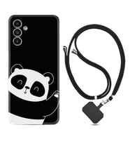 Samsung A23 A31 A32 A50 A51 A52 A53 A70 Kılıf Boyun Askılı Silikon Bay Bay Panda 1784