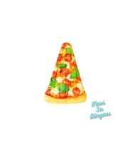 Pizza Dilimli Deniz Yatağı 188 Cm x 130 Cm - Mavi Su Dünyası (Çok Renkli)