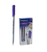 Pensan Tükenmez Kalem Triball 1.0 MM Bilye Uç Violet (Mor) 12 Li (1 Paket 12 Adet)