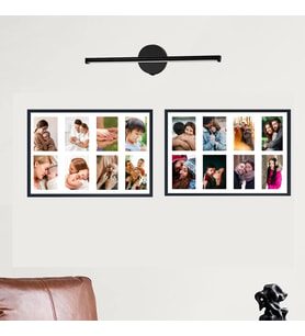 Yapışkanlı Sök Tak 20x30 Çerçeveler (2 adet)+Sensörlü Aplik+Fotoğraf baskıları