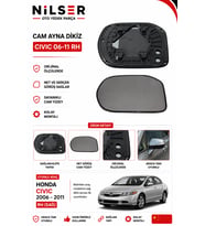Honda Civic Dikiz Ayna Cam Sağ Dış 2006-2011