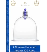 #HacamatKupası Kaliteli Profesyonel Vakumlu Hijyenik Ekonomik Paket 7 Numara Hacamat Kupası 100 Adet