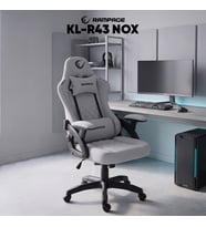Nox Terletmez Kumaş Gri Oyuncu Koltuğu KL-R43