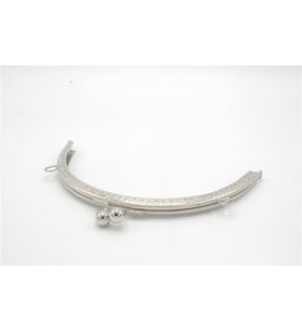 Çanta Klips Oval - 20 cm Gümüş