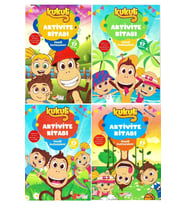The Çocuk 4 Yaş Eğitici Eğlendirici Kukuli Aktivite Kitabı 4'lü Set