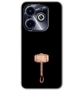 İnfinix Hot 40i Kılıf HD Desen Baskılı Kılıf - Thor Çekiç
