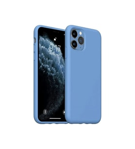 iPhone 11 Pro Max Kılıf Nano içi Kadife Silikon - Mavi