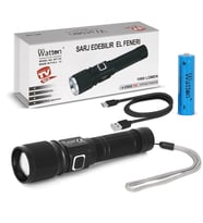 Cree Tg Led 1000 Lümen Göstergeli Fonksiyonel El Feneri Wt-732