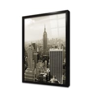 New York Şehir Çerçeveli Cam Tablo