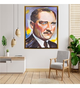 ÇERÇEVELİ ATATÜRK TABLO S162