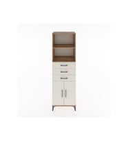 Hyperion Dolap 3 Raflı 3 Çekmeceli 2 Kapaklı 60x44x195 Çam-Aytaşı