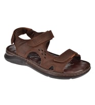 Forelli Hakiki Deri Comfort Cırtlı Erkek Sandalet FOR-40526 KAHVE NUBUK