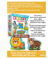 Premium Çocuk Zeka El Göz Koordinasyonu Geliştirici Eğitici Eğlenceli HAYVANLAR Puzzle Oyunu