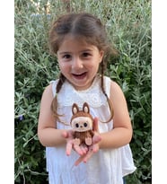 Labubu Figür, Labubu Figürü, Sevimli Hayelet Labubu 10 Cm 1 Adet (Kahverengi)