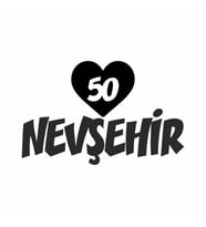 Kalpli 50 Nevşehir Araba Sticker siyah 20x15 CM (Siyah)