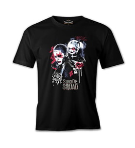 Suicide Squad - Laughter Siyah Erkek Tshirt