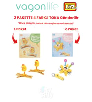 4'lü Saç Toka Seti Önce Birleştir,Sonra Tak (2 Paket 4 Adet Gönderilir) Yapı Toka Seti FF (Jumbo)