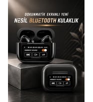 Bluetooth Kulaklık Kablosuz Ekranlı ANC/ENC Destekli Dokunmatik