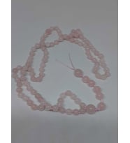 Pembe Kuvars Taşı Tesbih 6mm 99luk Ara Düğümlü El Yapımı