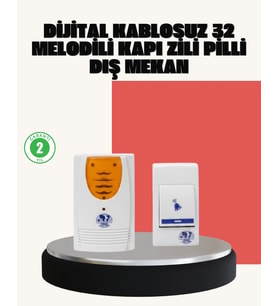 Wireless Kapı Zili Pratik ve Zahmetsiz Günlük Kullanım