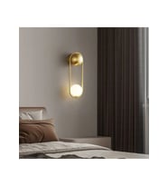 Trombon Camlı Duvar Aplik RA-APLK-3546-52-04 (Gold)